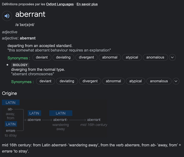aberrant