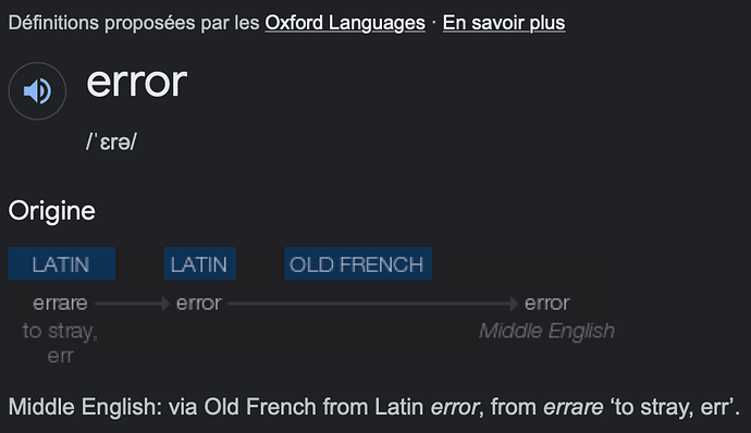 error