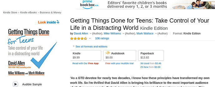 Kindle price for Getting Things Done