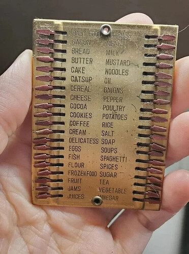 antique shopping list