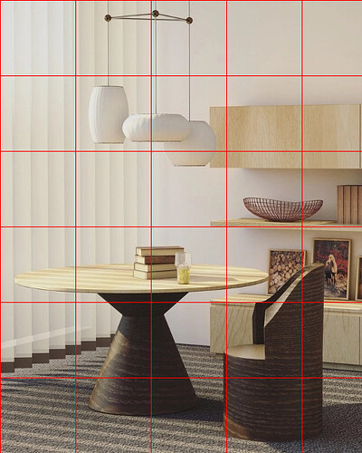 image with grid