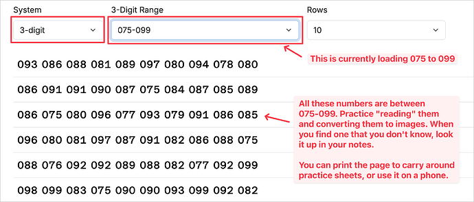 major system practice tool