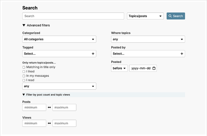forum search box