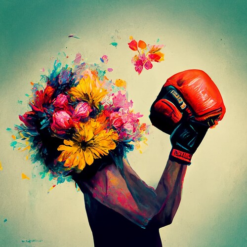 rasamaya_boxer_boxing_gloves_punching_flowers_flower_explosion_7ce48b35-6e97-47d4-a256-2e1e9c78abd5