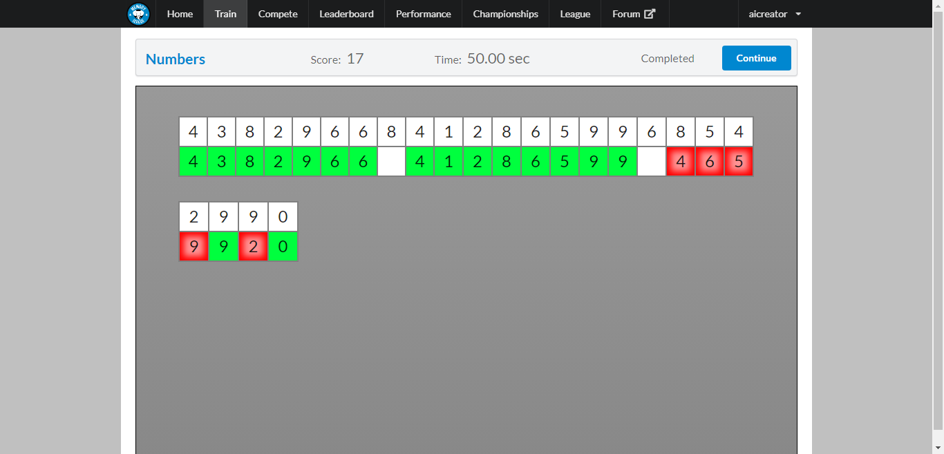 A method which I had used today for for memorising numbers along with