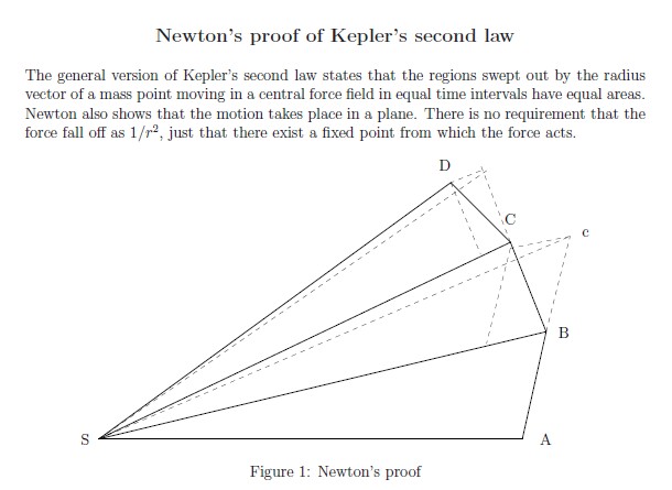 newtons proof