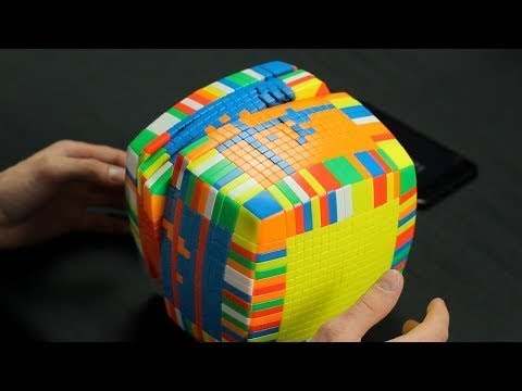 Solving the Biggest Rubik's Cube in the World (17x17x17) - Speed-Cubing ...